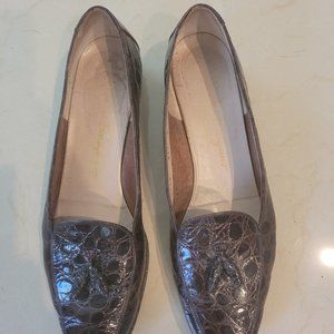 Ferragamo croc loafers